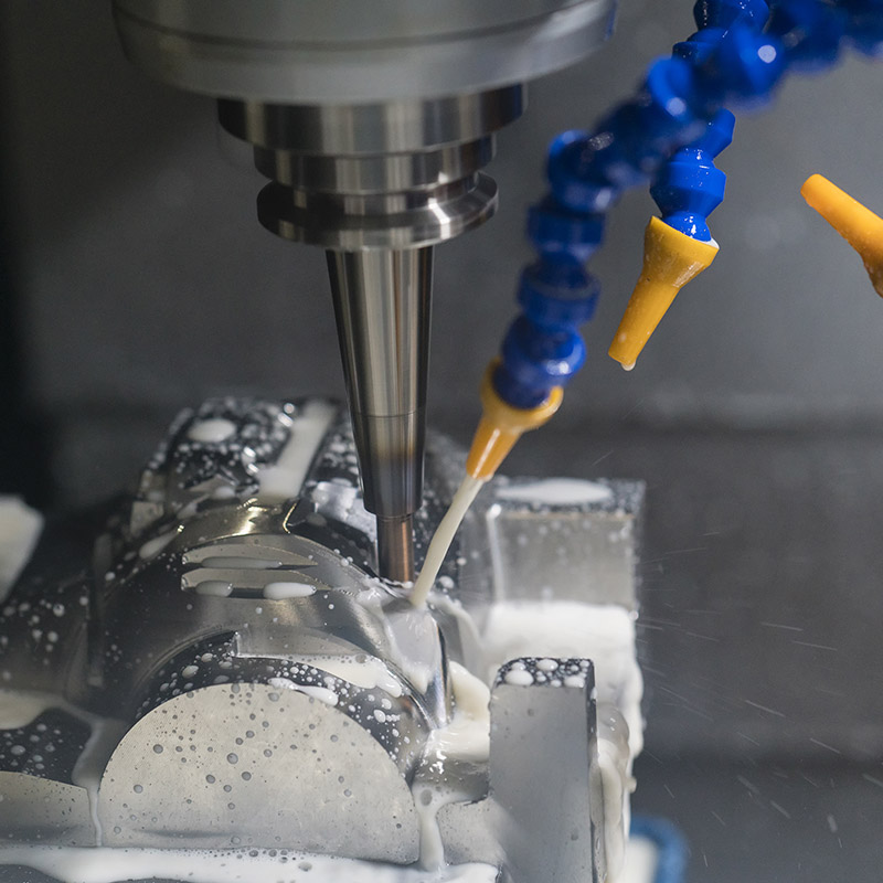 machining precision part by CNC machining center